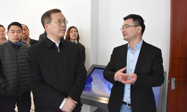 荆门市委常委、余杭区委书记毛溪浩一行莅临我司调查调研